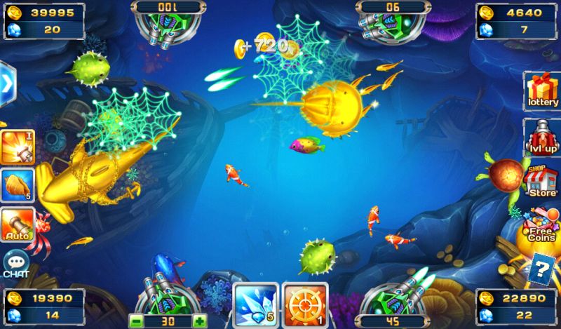 Arcade Fish Shooter Sea Monster Arena