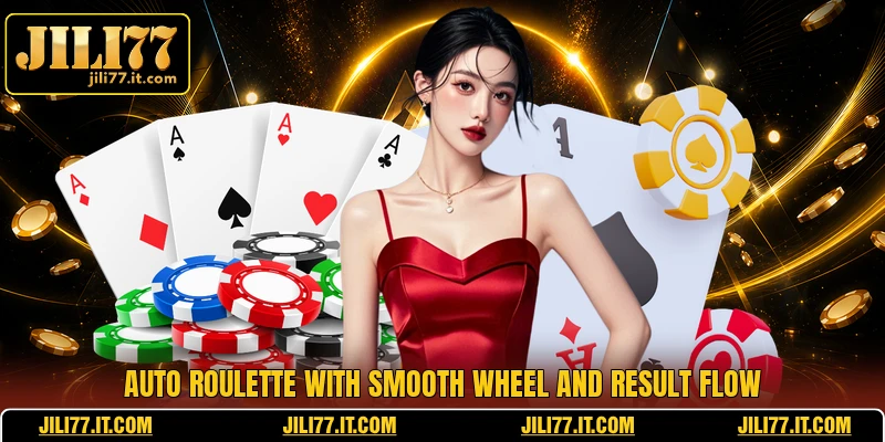 Auto roulette with smooth wheel and result flow