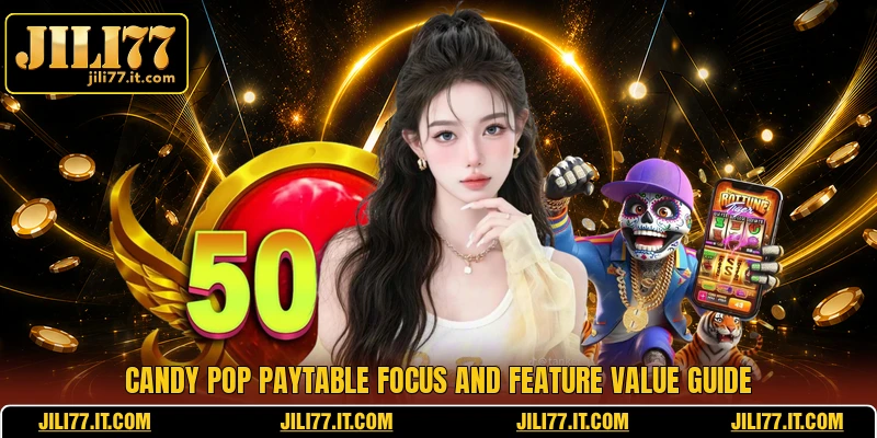 Candy Pop paytable focus and feature value guide