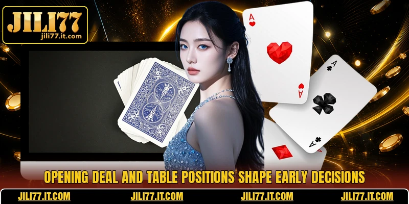 Opening deal and table positions shape early decisions