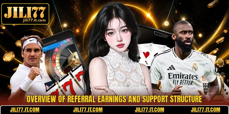Overview of referral earnings and support structure
