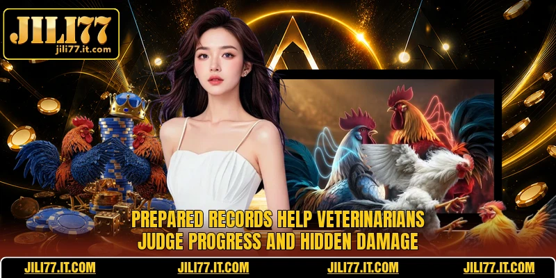 Prepared records help veterinarians judge progress and hidden damage