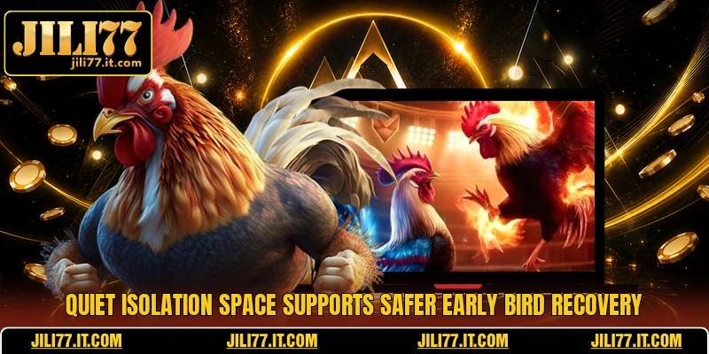 Quiet isolation space supports safer early bird recovery