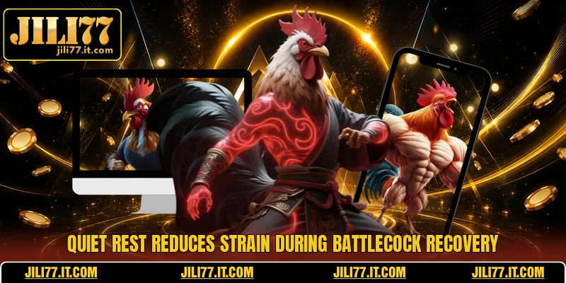 Quiet rest reduces strain during Battlecock Recovery