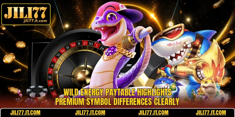 Wild Energy paytable highlights premium symbol differences clearly